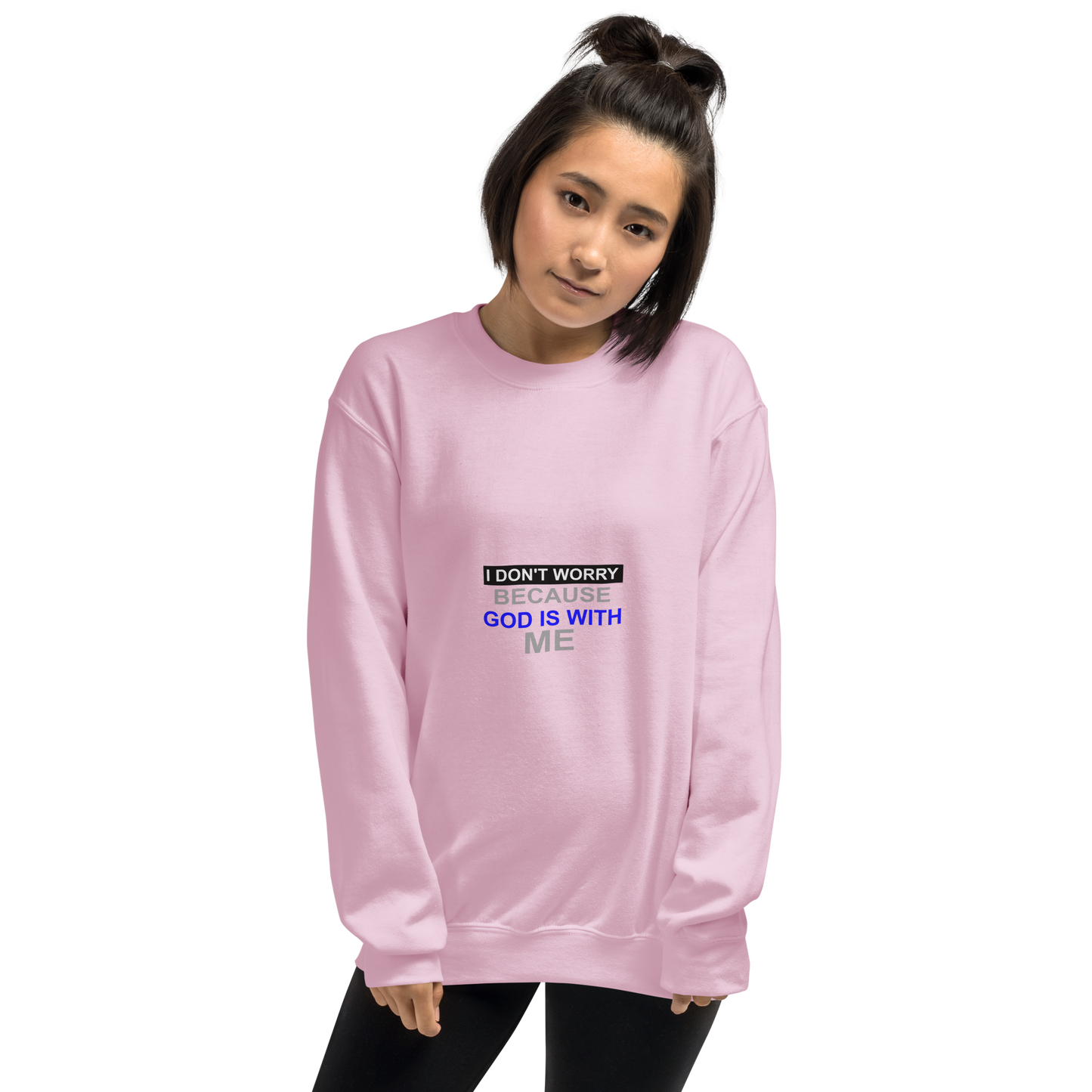 I Don't Worry Christian Crewneck