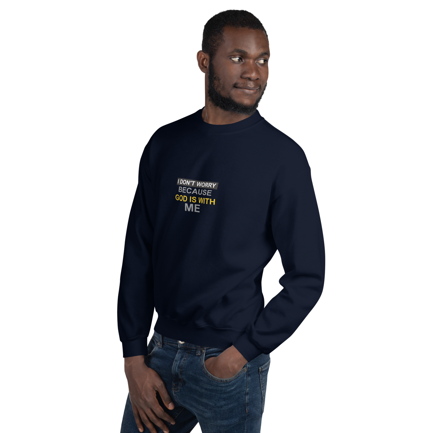 I Don't Worry Christian Crewneck