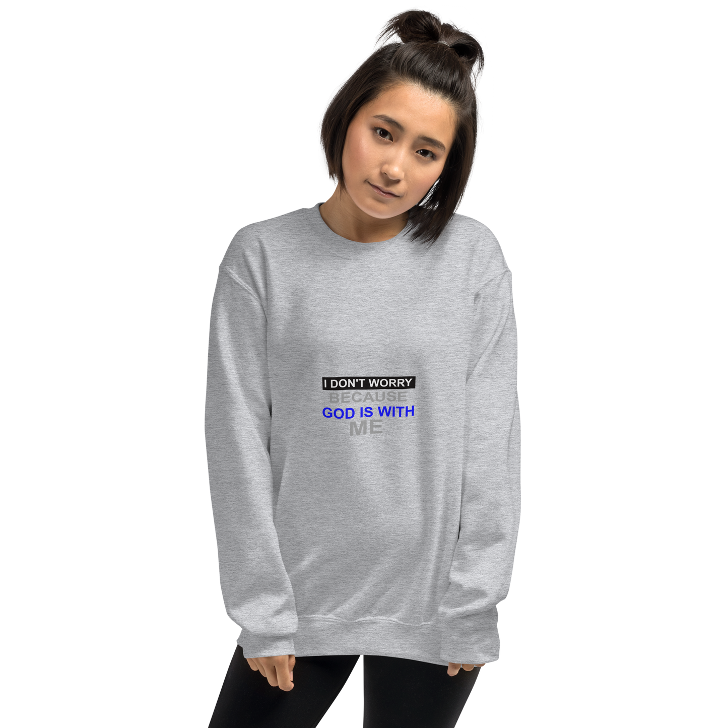 I Don't Worry Christian Crewneck